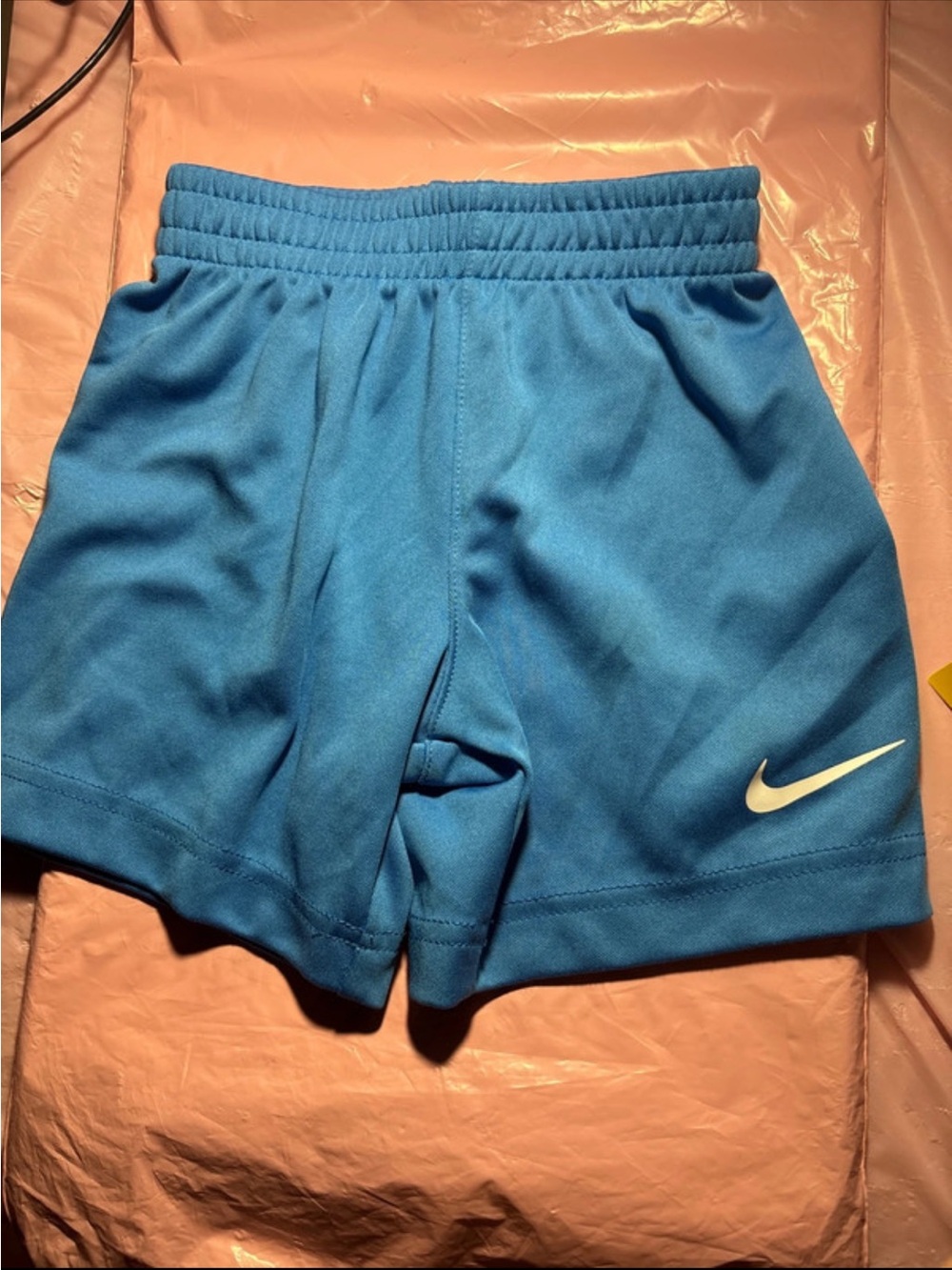 Nike Blue Kids' Lightweight Athletic Shorts with Swoosh